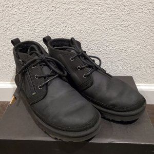 UGG Men's Neumel Zip Chukka Boot, Black, 9 M US